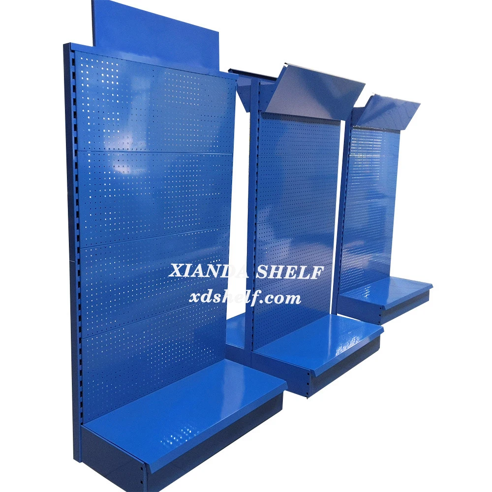 Building materials shop gondola perforated board display for tools