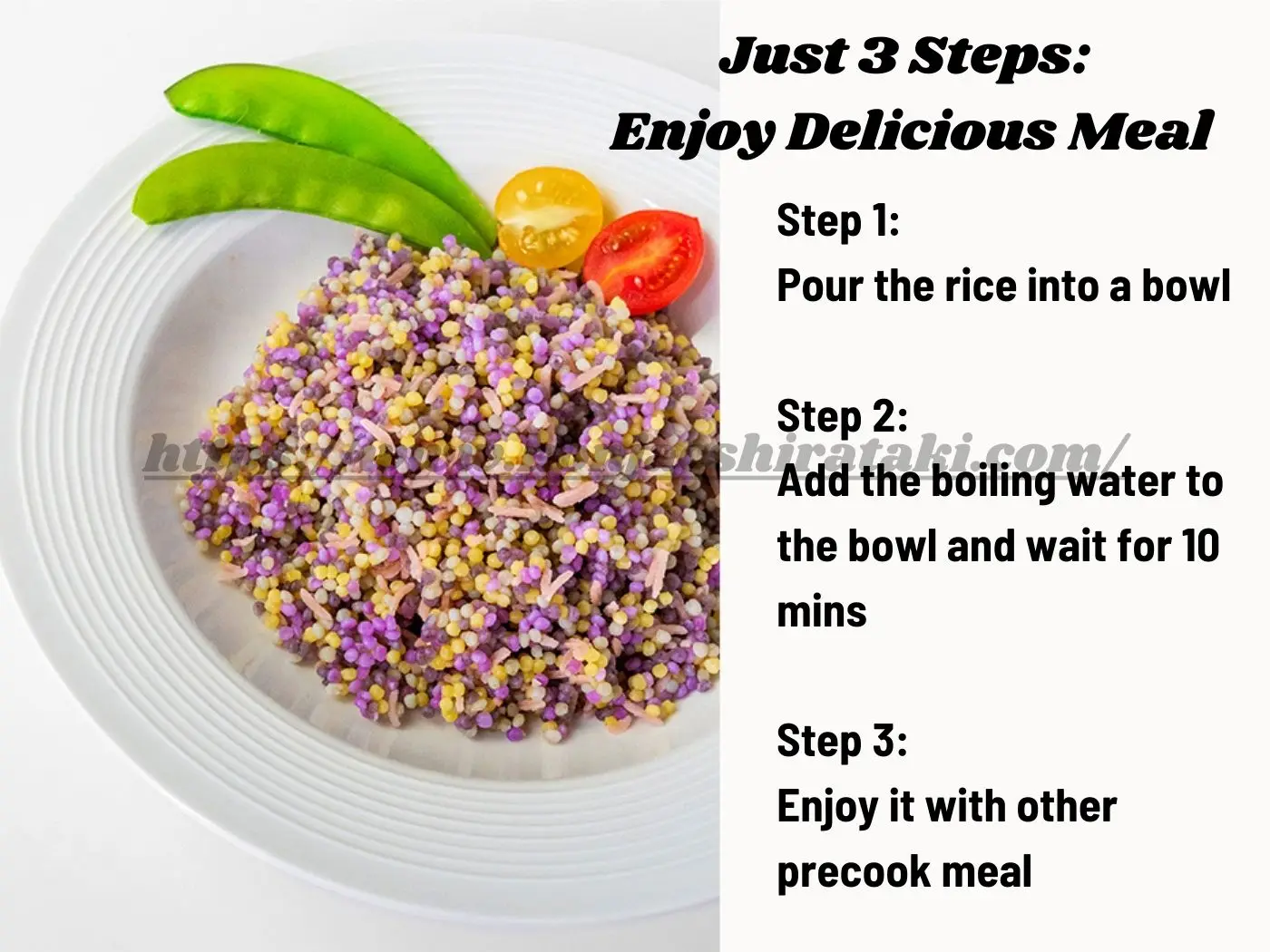No Sugar Konjac Couscous 100% Plant-Based High Dietary Fiber Ready-to-Eat Instant Riz 12-15 Minute Preparation Dry Konjac Pearls