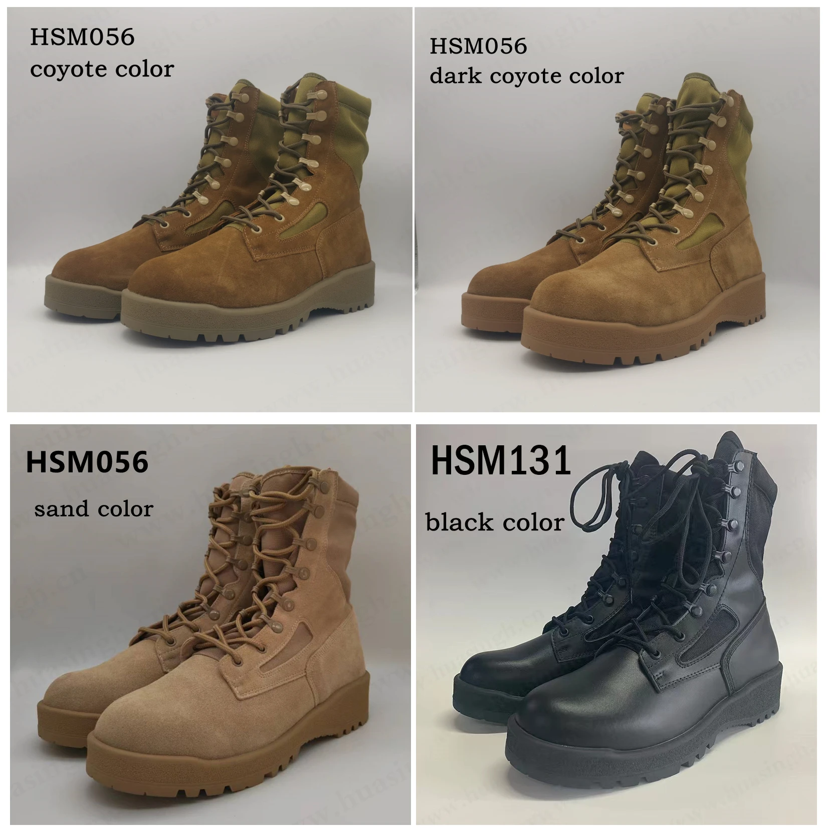 WCY,U.S.  strong grip outsole Belleville suede leather combat boots desert for USMC