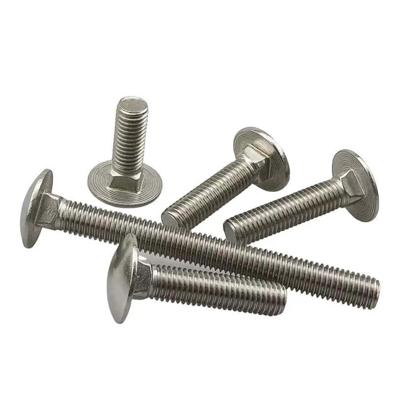 ss carriage bolt nut manufacturers m4 m5 m6 m10 m12 stainless carbon steel black round cup head square neck coach carriage bolts