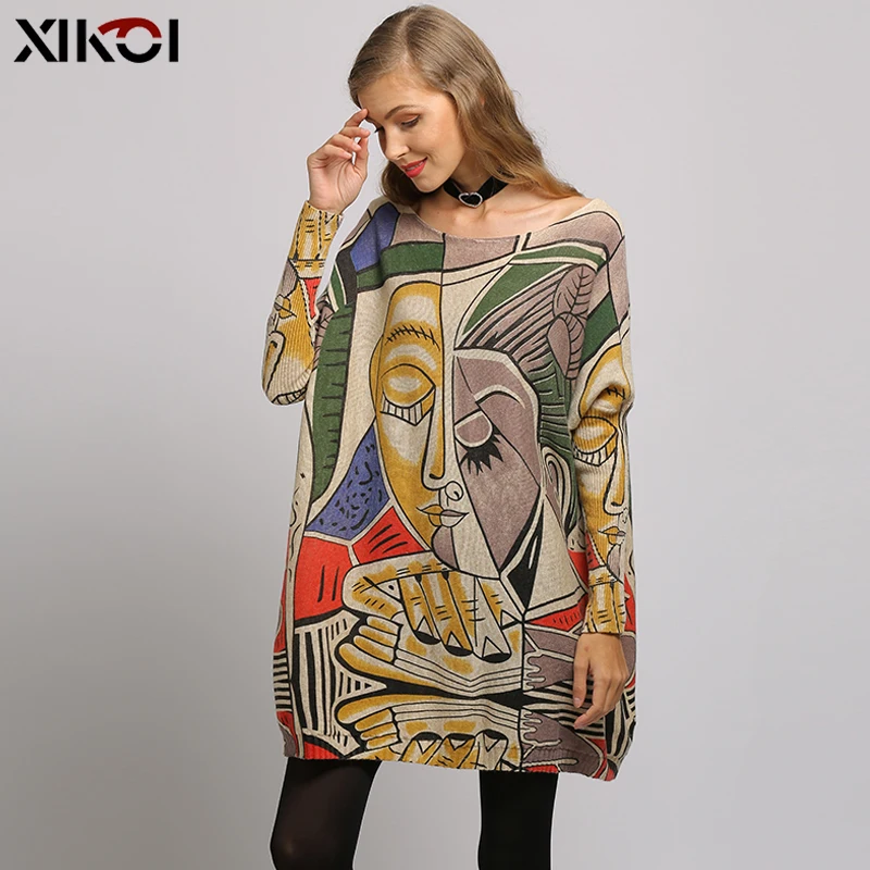 
Женский вязаный свитер с рукавом «летучая мышь», с открытой спиной 