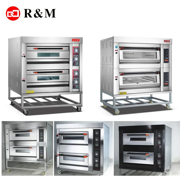 Оборудование для выпечки, хлебобулочная машина для пиццы, 2 Двухуровневая электрическая духовка, каменная печь для пиццы, газовая 2 деки, автоматическая хлебобулочная машина, цена