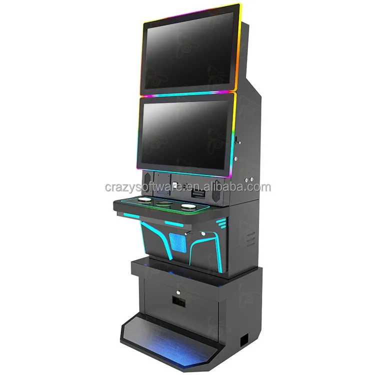 Top Quality Newest Multi 5 In 1 Skill Games PC Board 27 Inch Dual Screen Metal Video Game Machines