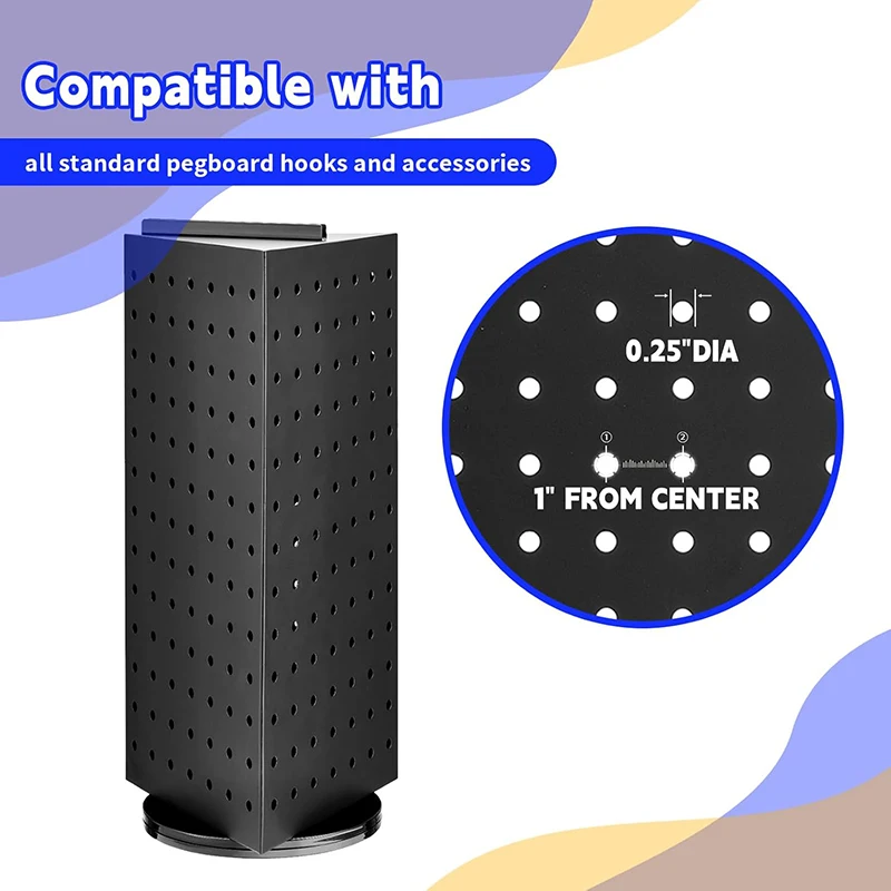 Fanghua Customized 360 Rotation Display Shelf Rack Tabletop Standing Rotating Jewelry Rotating-display-stand