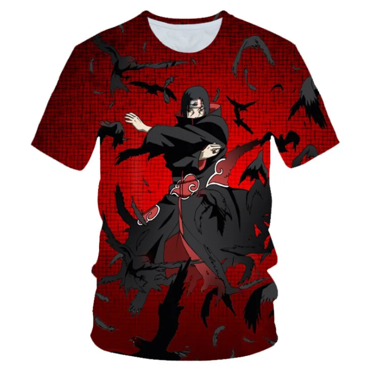 
Japanese Cartoon Naruto Anime 3D Print Casual Short Sleeve T Shirt Summer T shirt For Boys 