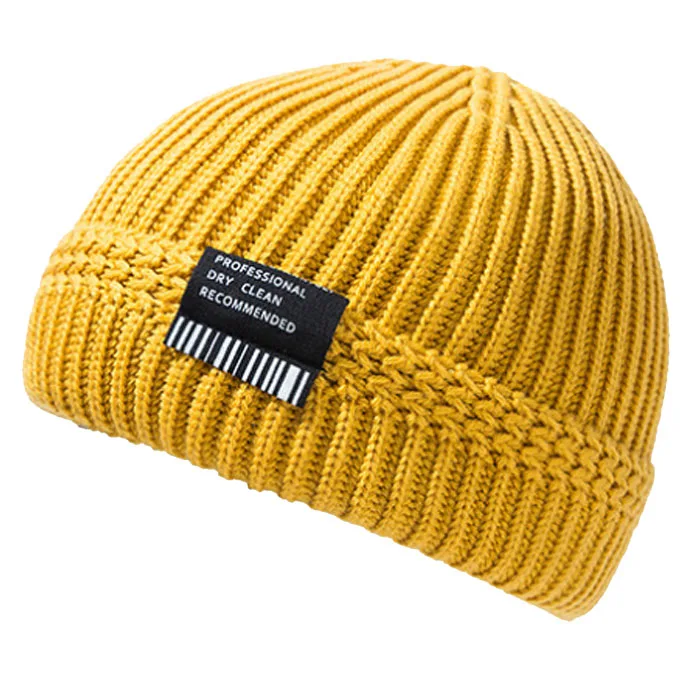 2020 Cool Beanie for Men Stylish Beanie Knitted Winter Hat Custom Logo Beanie