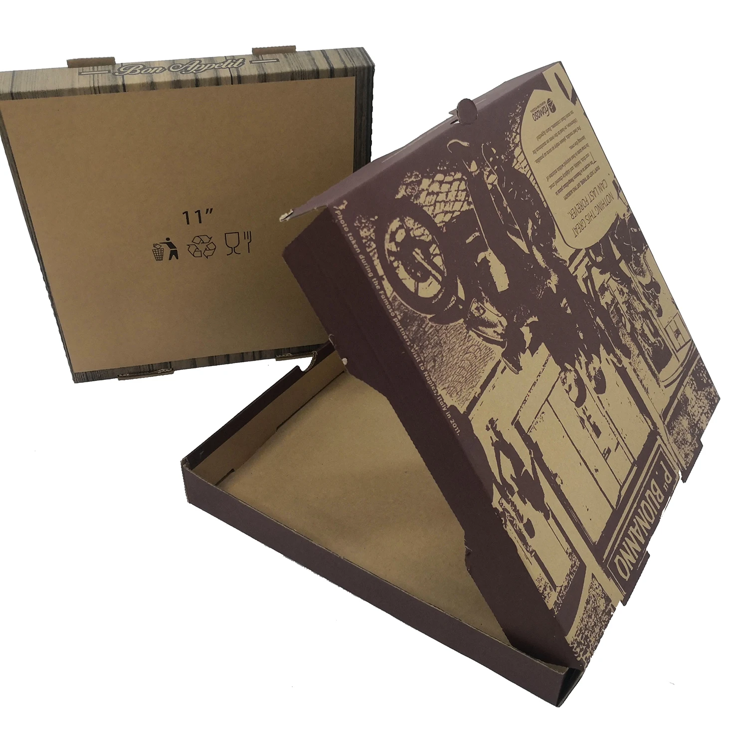 Pizza Box 6 7 8 9 10 11 12 13 14 15 16 17 18 19 inch Corrugated Pizza Box for Template