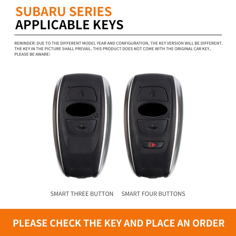 Car Logo Alloy Key Case Cover For su ba ru BRZ XV SV Forester Legacy Outback Crosstrek Impreza WRX Ascent Chain Accessories