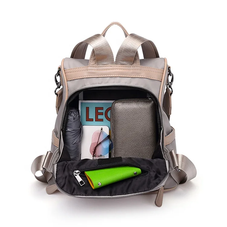 
2021 New Trending fashion student bag Waterproof Back Pack Cute Oxford girl Purse Backpack For Women 