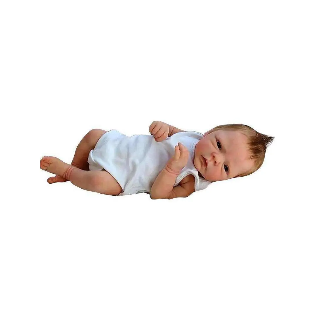
Cute Newborn Handmade Reborn Baby Doll Lovely Sleeping Toy Full Body Silicone Vinyl Lifelike Weighted Alive Kid Toddler Gifts 