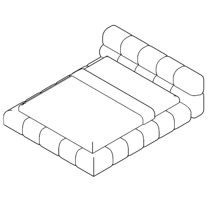 chesterfield bed  /  button tuftied leather bed / queen size vintage leather bed