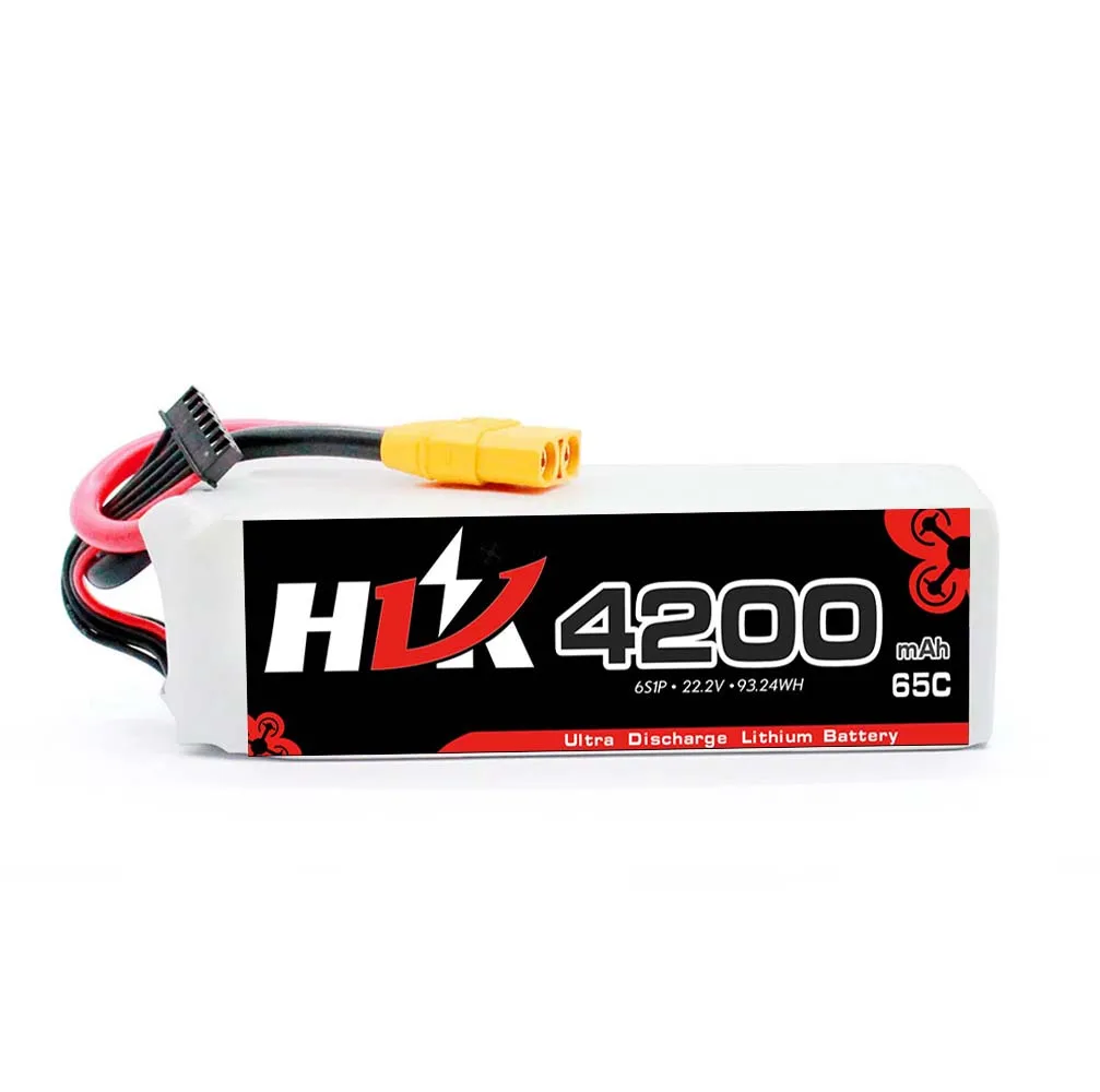 В наличии 4200 мАч 22,2 В 65C 6S литий-ионная полимерная батарея Lipo батарея 4200 мАч 22,2 В Lipo батарея для радиоуправляемого самолета