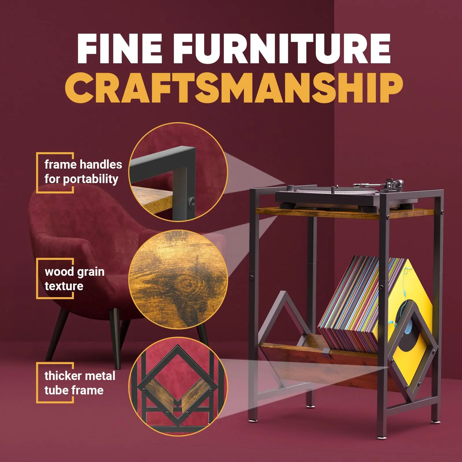 Wholesale Vinyl Record Storage Holder Magazine Album Rack