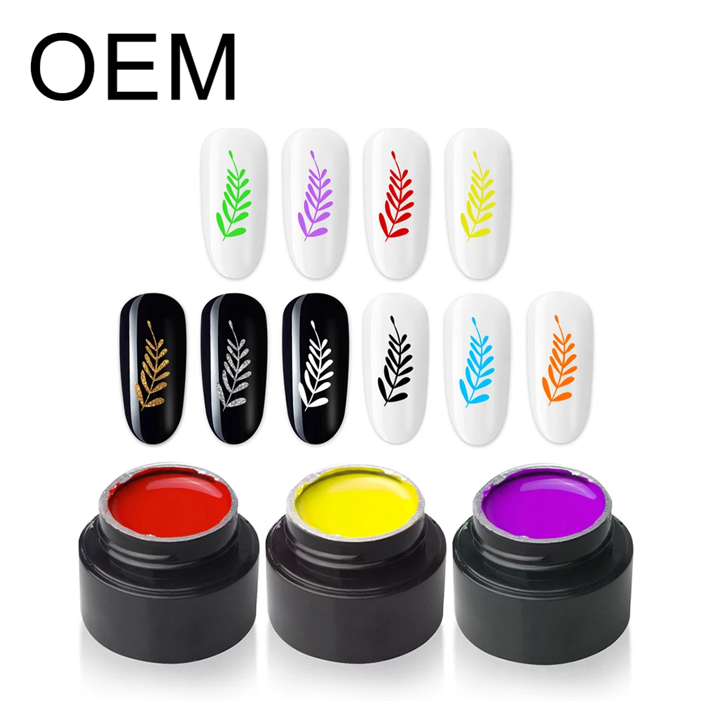 DZ nail factory manufacture 5g 15g 30g OEM private label gel nail uv stamping gel