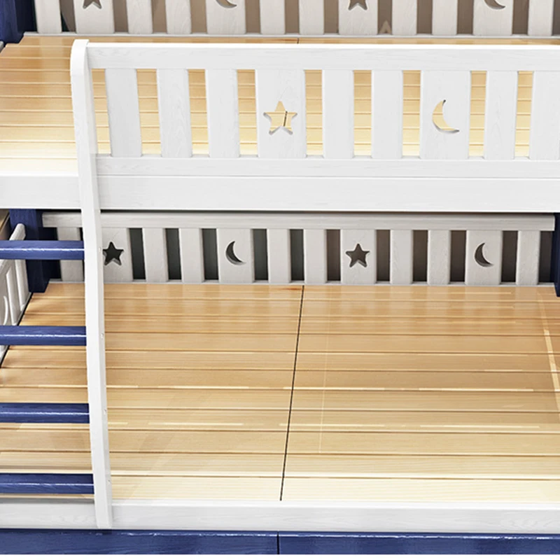 
Solid Wood Twin Bunk Beds slide with Storage Drawers Kids Bunk beds wooden children Bed Frame boy 