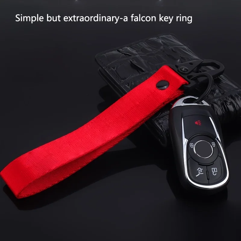 JDM Wrist Lanyard Keychain JDM Car Racing Rally Wristlet Lanyard Keychain Customized Motorcycle Eagle Beak Keychain