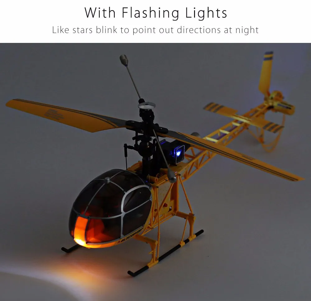 Wltoys V915 2 4 ГГц 6 оси гироскопа режима одиночный винт удержания высоты Высокая симуляция большой Радиоуправляемый игрушечный вертолет с дистанционным управлением