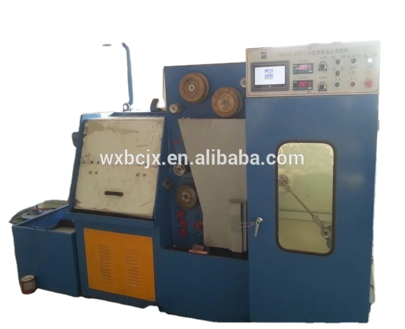 
22 dies copper fine wire drawing machine with annealer price 