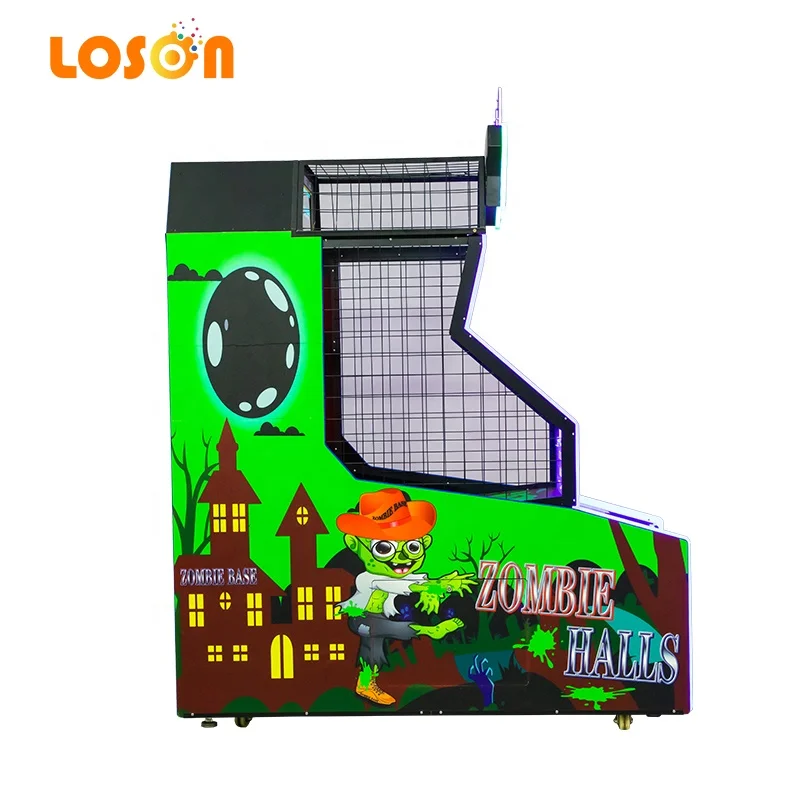 Lottery Machine Hit the Zombie Kids Arcade Throwing Balls Coin Operated Ticket Redemption Gaming Equipment