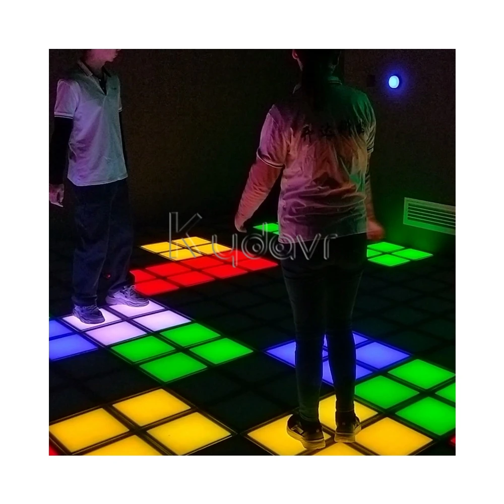 Indoor interactive dance party rental equipment kydavr mega relay activate led floor grid game floorislava