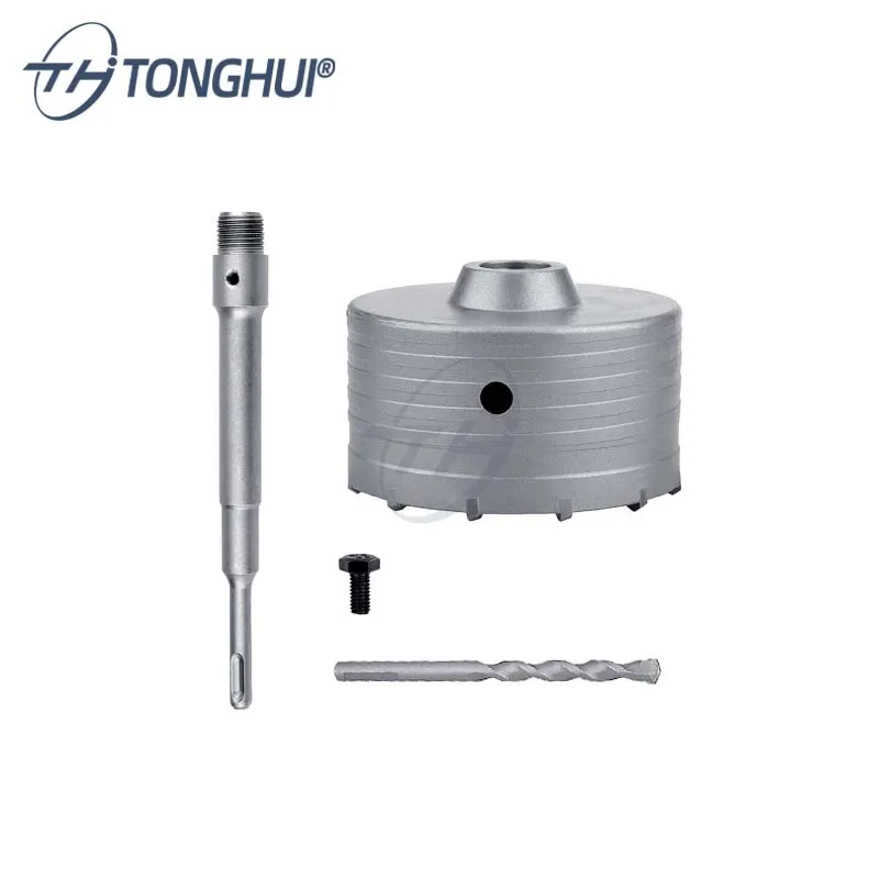 Factory Concrete core drill bits 30-160mm SDS Plus Hammer Drills Cutter Tools Wall Hole Saw set