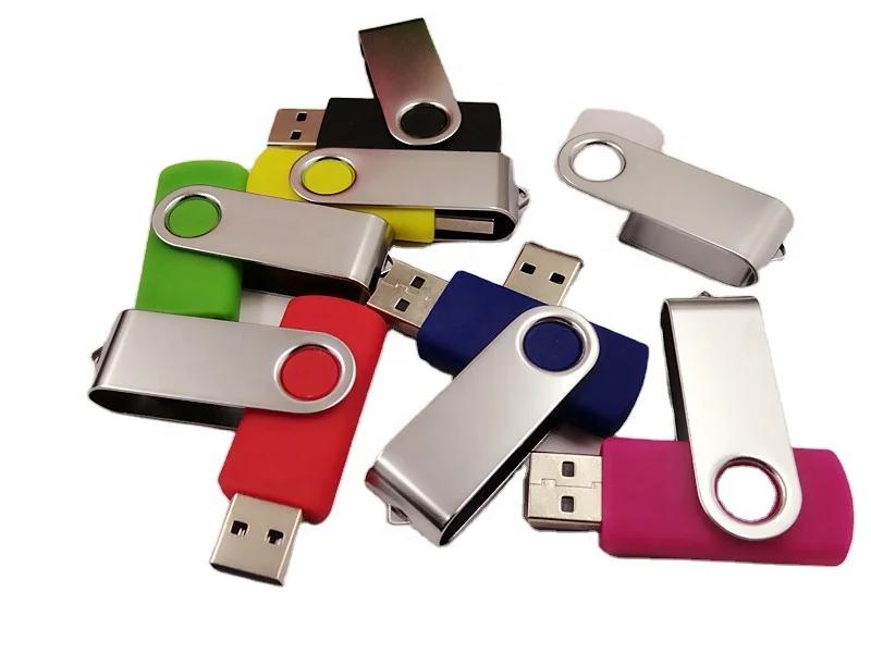 Высококачественные вращающиеся флэш-накопители ABS металлические USB Красочные дешевые оптом для рекламных подарков