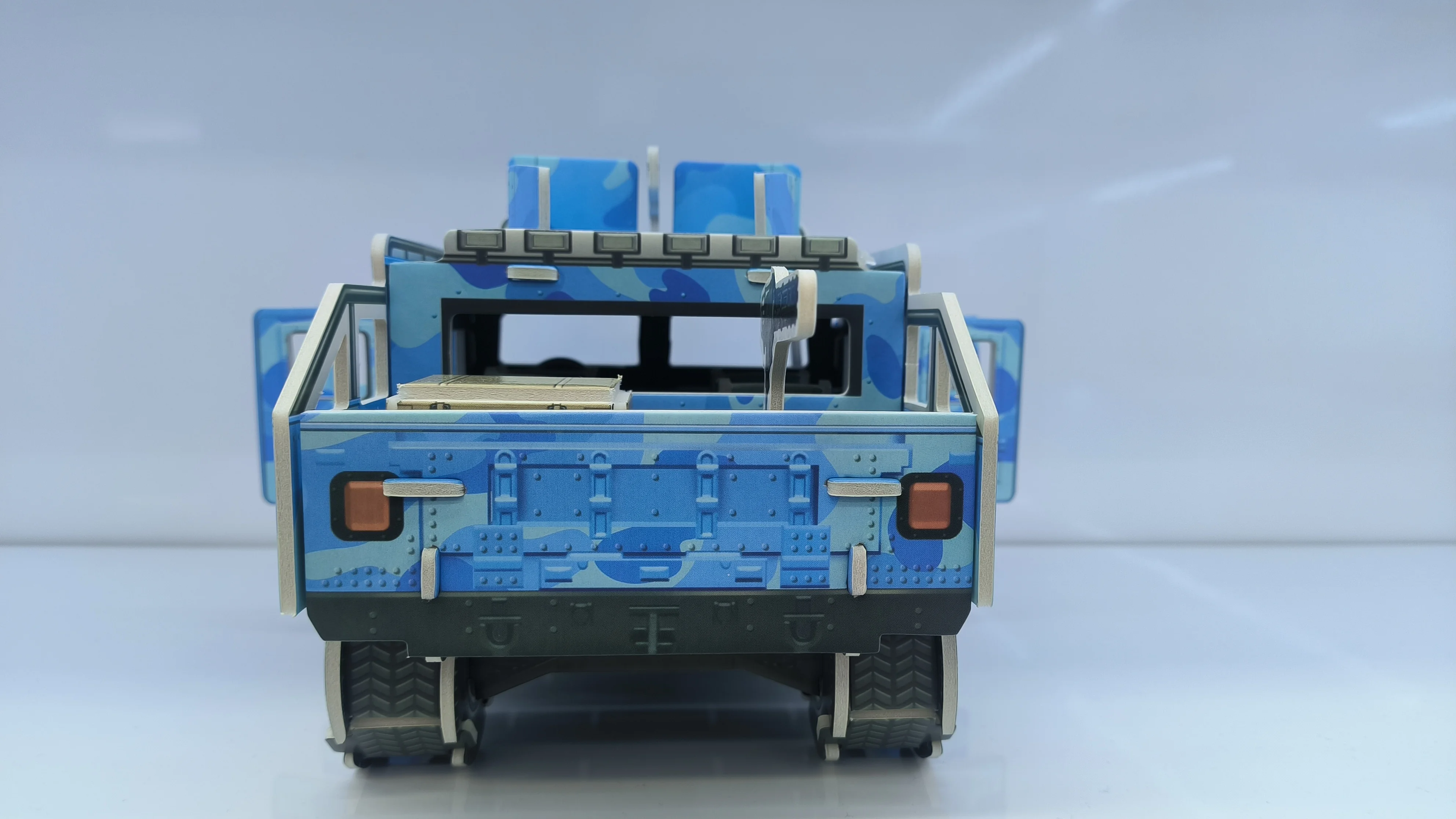 Best Selling Unisex Cartoon Paper Puzzle Toy 3D Assembly Truck Off-Road Vehicle Model for Educational Science Teaching