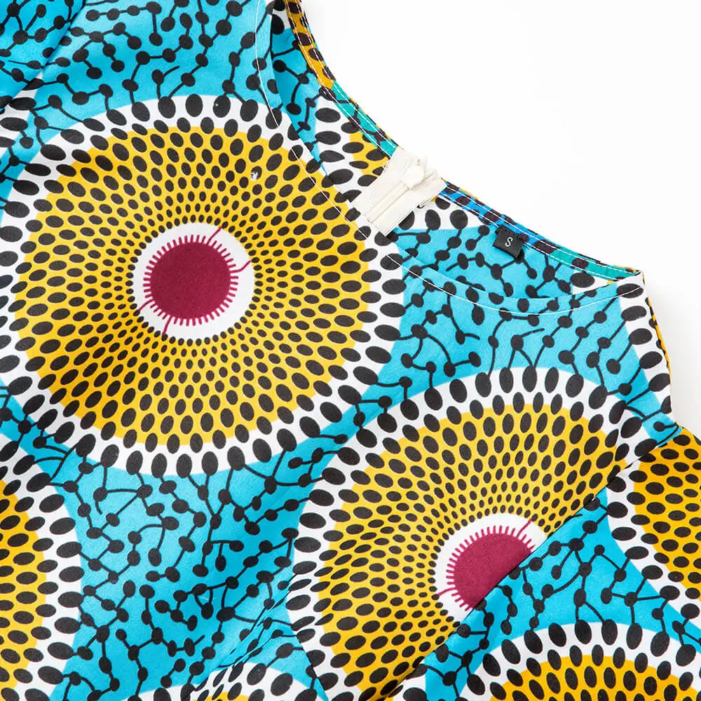 fashion african kitenge designs ankara fabric dresses wax print dress for women