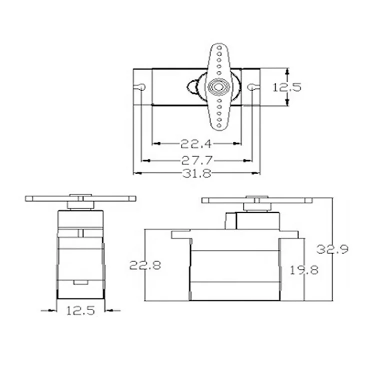 Micro MG90 9g Metal Gear Servo Analog Servo Motor 4.8V-6V Tower Pro MG90S For RC Helicopter Planes Aircraft Boat Car