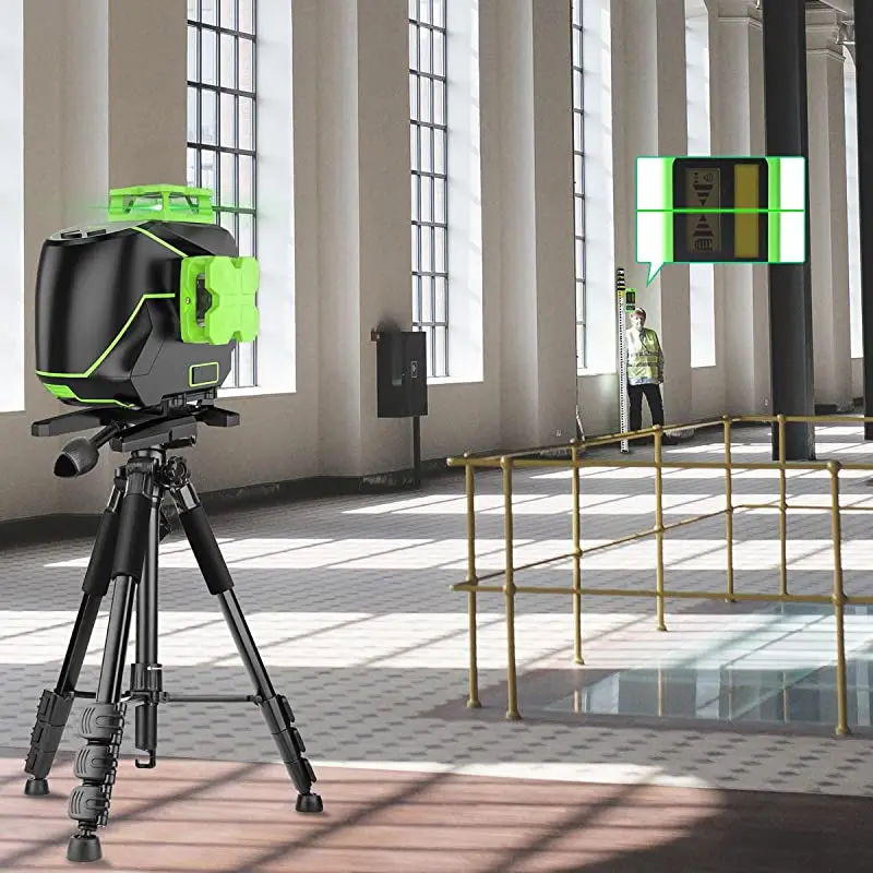Huepar S04CG-L 16 линий 4D зеленый лазерный уровень высокой точности 360 градусов самовыравнивающий инструмент с Usb-зарядкой