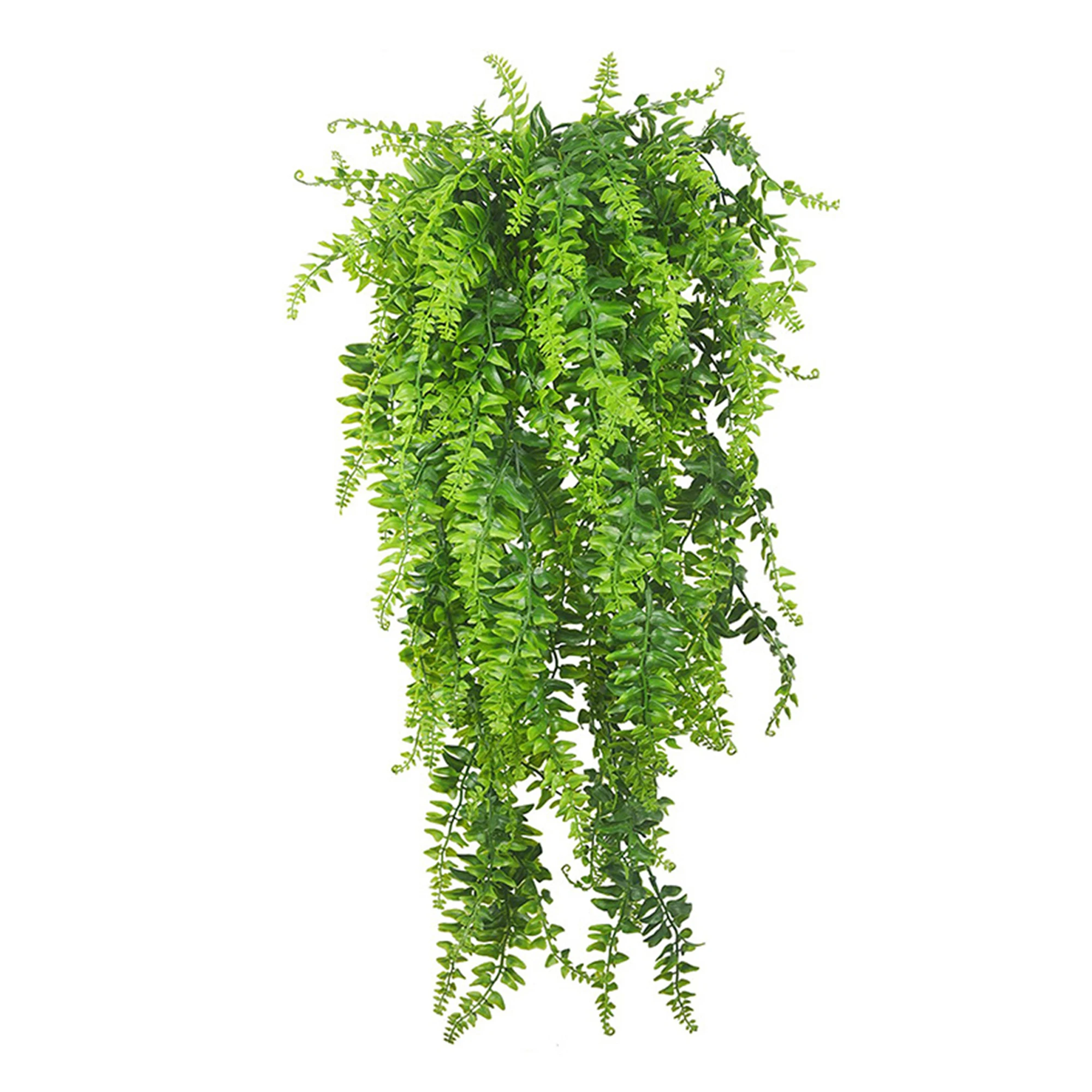 Mydays 5 Stems Not Fade Vivid Realistic Hanging Artificial Fern Plants for Wall Wedding Party Decor