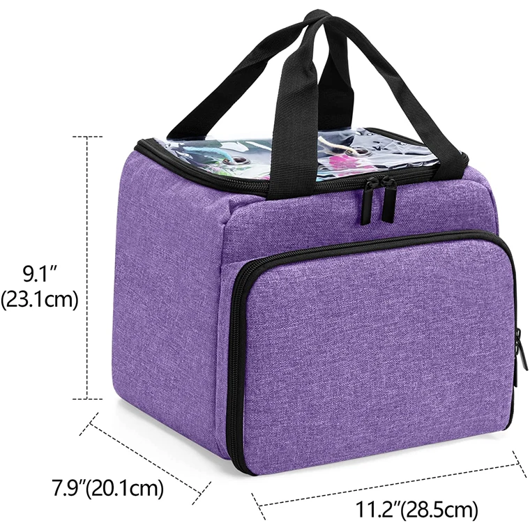 Small Yarn Project Organizer Storage Bag Portable Knitting Tote Bag