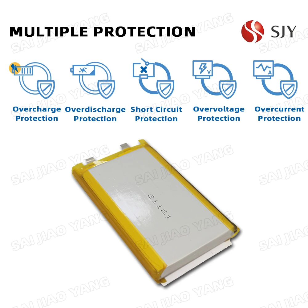 726278 3.85V 4.4V 6200mAh Lithium polymer battery / Size 7.2*62*78mm