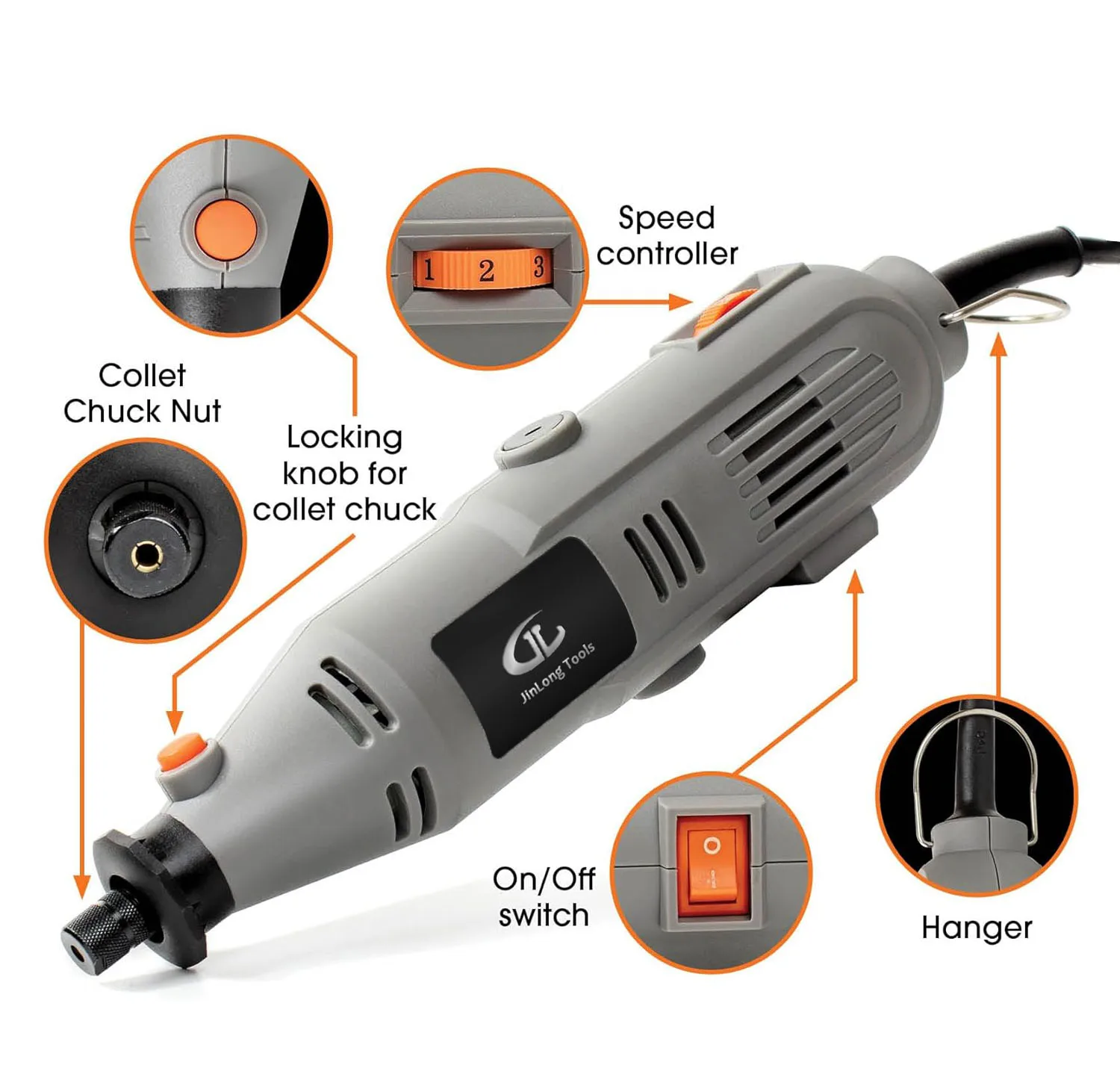 135W Mini Rotary Tool Mini Engraving Pen with 217 pcs Grinding Accessories