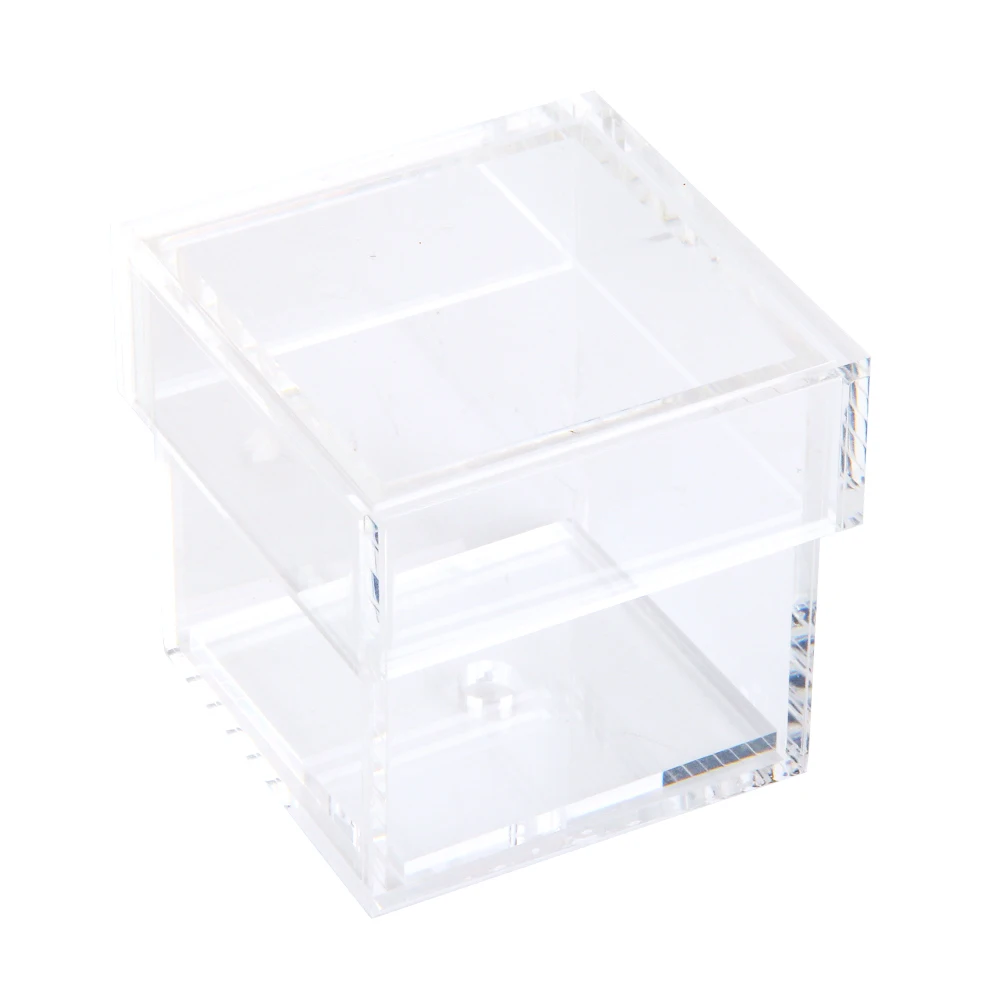 Wholesale Gift Clear Acrylic Single Rose Box Custom Gift Flower Acrylic Flower Box For Preserved Flower