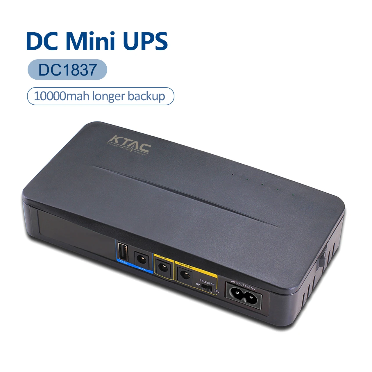 Мини dc ups для Wi-Fi маршрутизатора интеллектуальные сетевые устройства 18 Вт 10000 мАч 5V9V12V источник бесперебойного питания