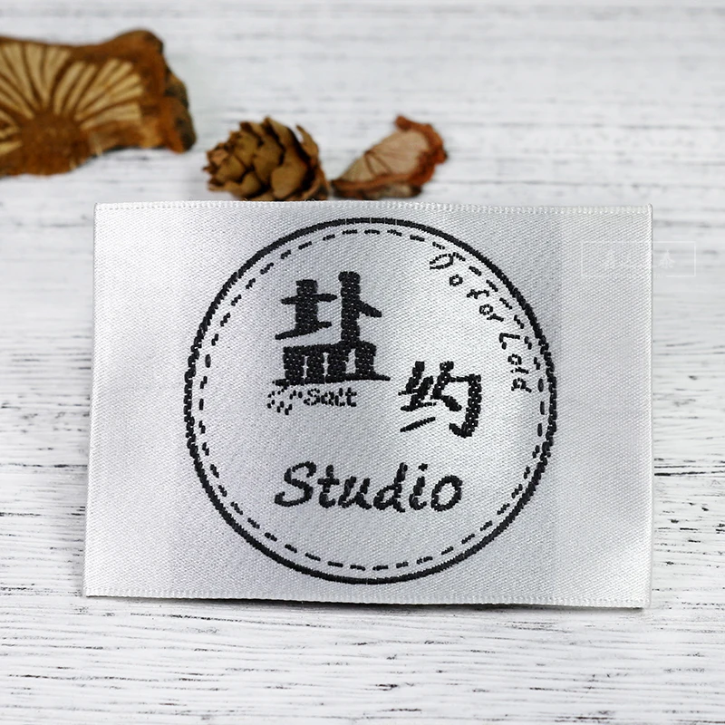 
Горячая Распродажа, качественная этикетка для стирки, индивидуальный дизайн, тканые этикетки для воротника и одежды 