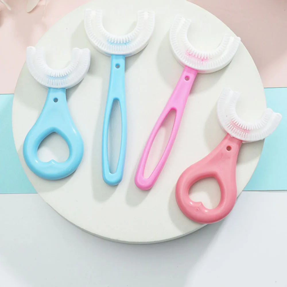 Cepillos de dientes brosse для вмятин 360 ручная детская зубная щетка уход за полостью рта бытовая техника детей U