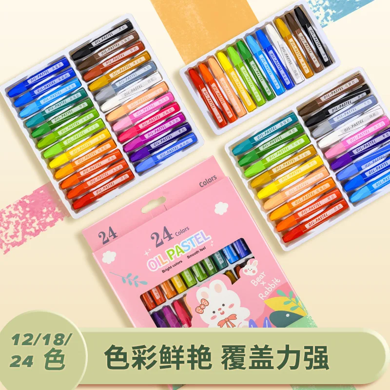 12/24/36 colors non toxic washable oil pastel painting set graffiti crayon drawing kit art supplies