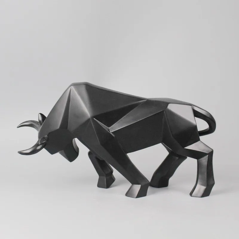 Jiayi Abstract Gold Bull Statue Bull Statues for Sale White Bull Statue Decoration