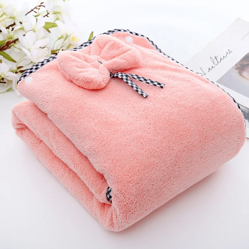 
Manufacturer Women Waffle Spa Body Wrap Towel With Button 