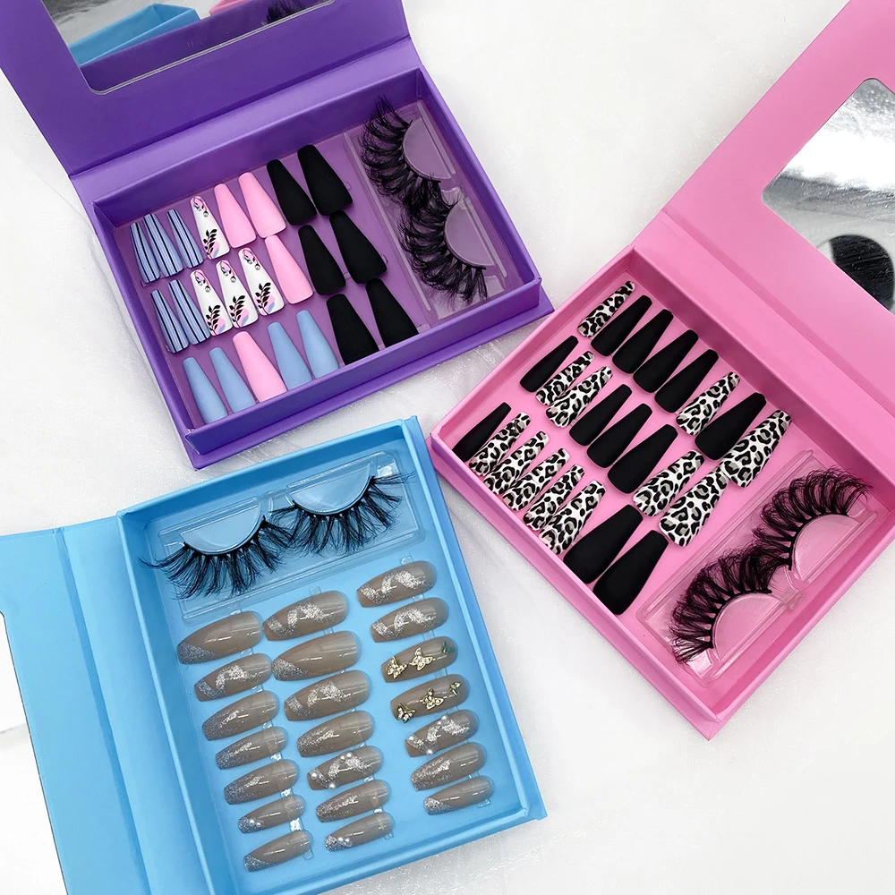 Оптовая продажа, накладные ногти под заказ, накладные ногти с клеем