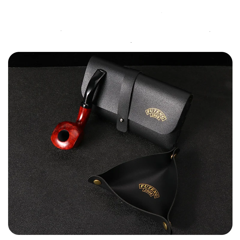 Wholesale Tobacco Pouch Case Bag PU Leather Pipe Cigarette Holder Smoking Paper Holder Case Portable Tobacco Storage Bag