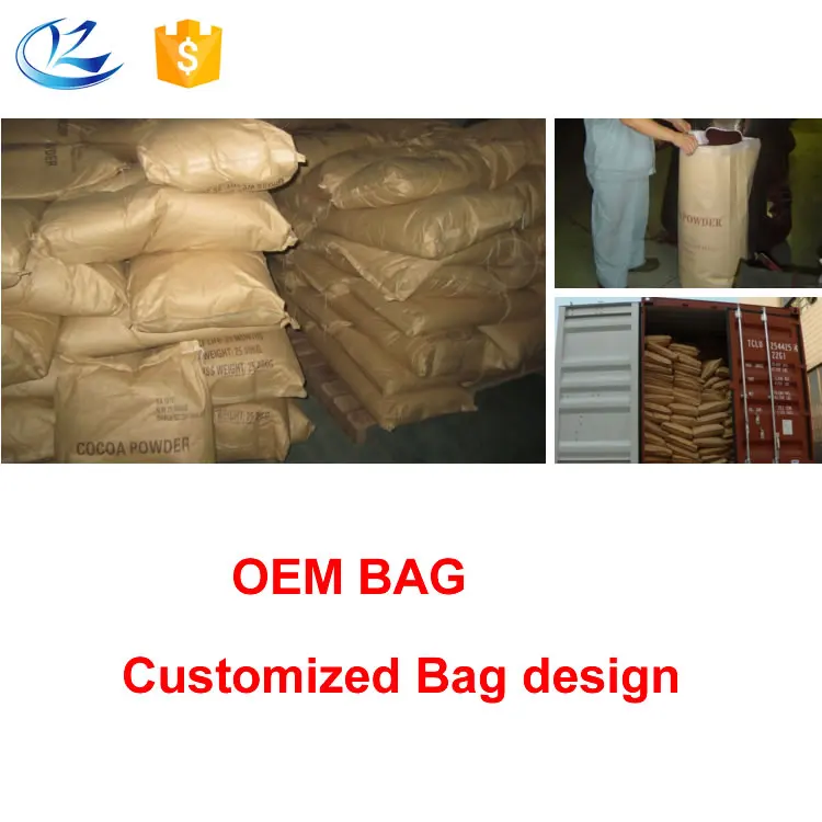 Ghana high fat cocoa powder 25kg packing cocoa powder 10 12