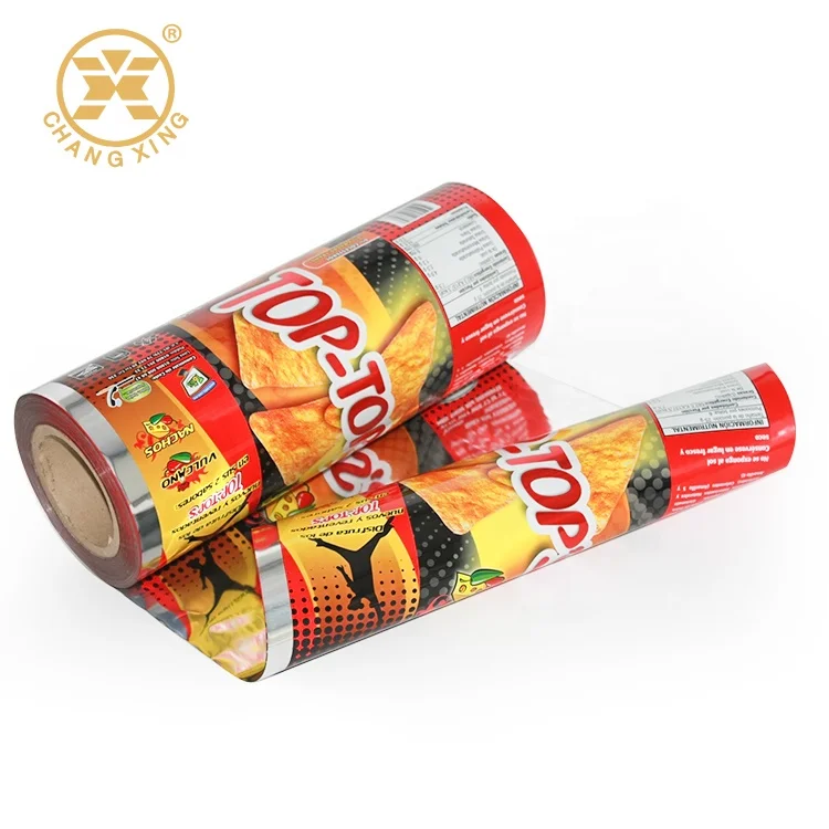 Custom Printed Plastic Foil Laminated Sachet Food Packaging Materials Roll Film for Automatic Packing Film