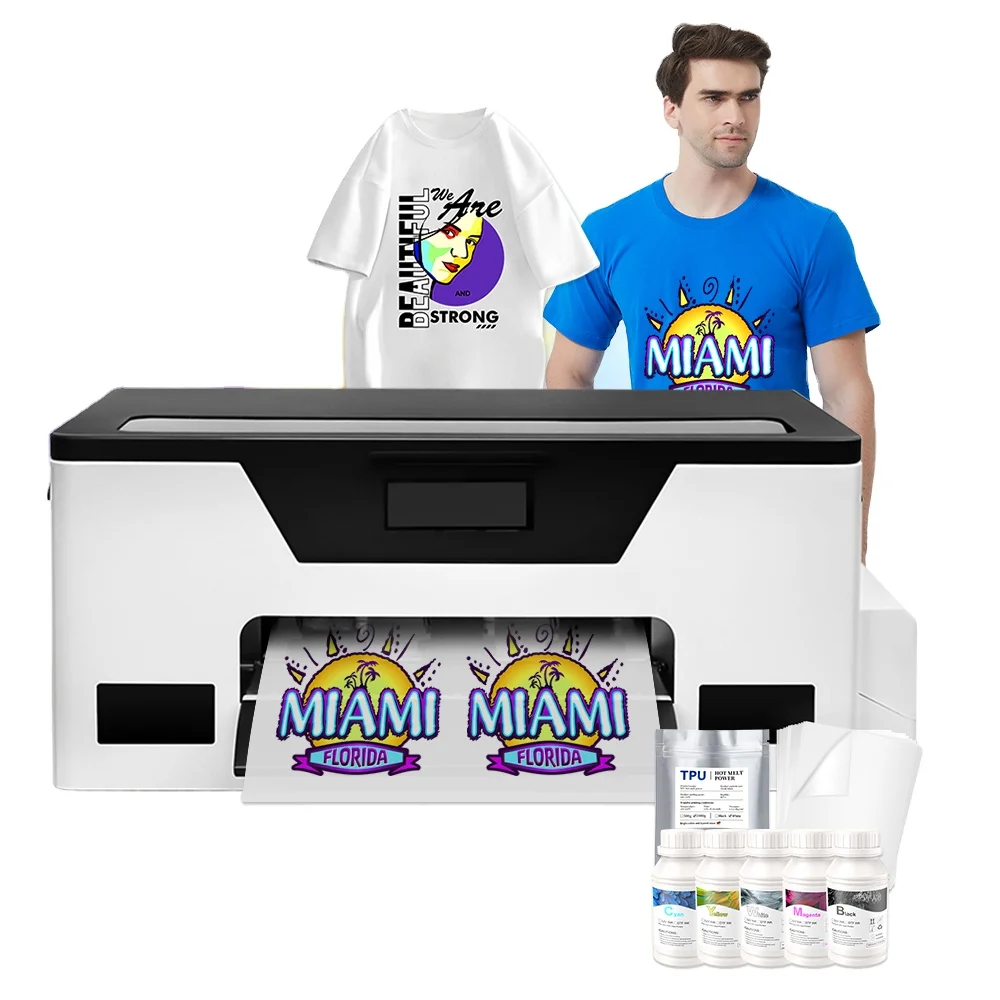 Оптовая продажа от производителя принтер DTF с одной головкой XP600 машина один проход белый цвет автоматический A3 A5 размеры печати новый