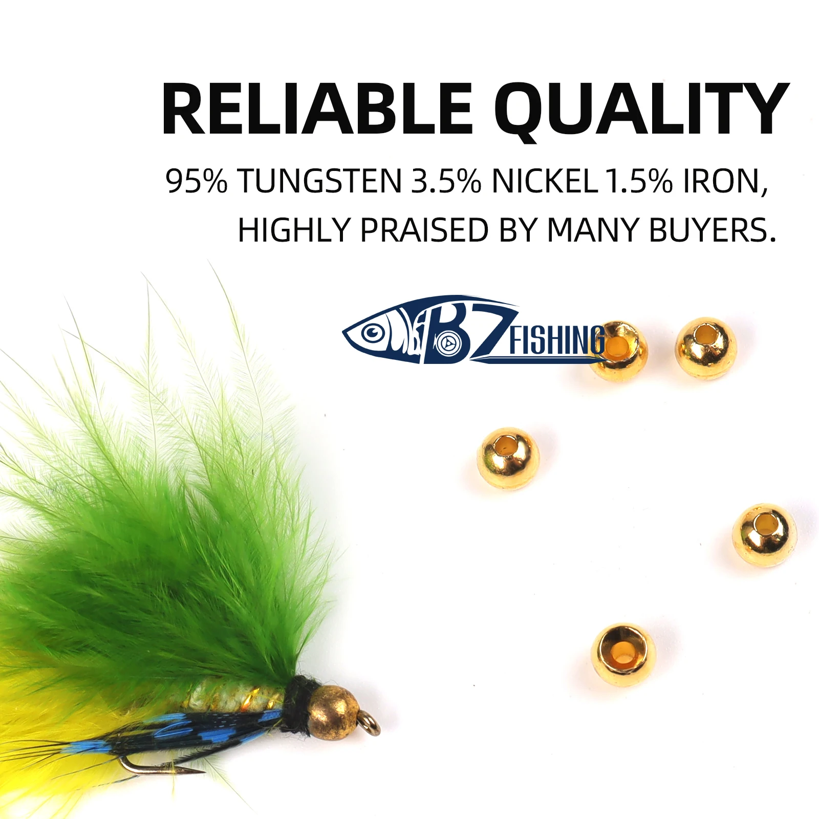 Fishing Accessories Fly Fishing 50pcs / lot Fly Tying Beads Fly Fishing Nymph Head Ball Beads Gold Silver Copper Beads