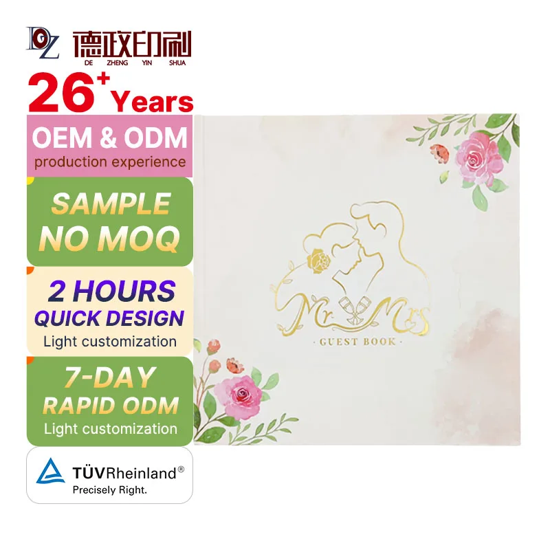 Wholesale Custom Registry Sign In Notebook For Visitors Events Sliver Velvet Fabric Hardcover Wedding Guest Book