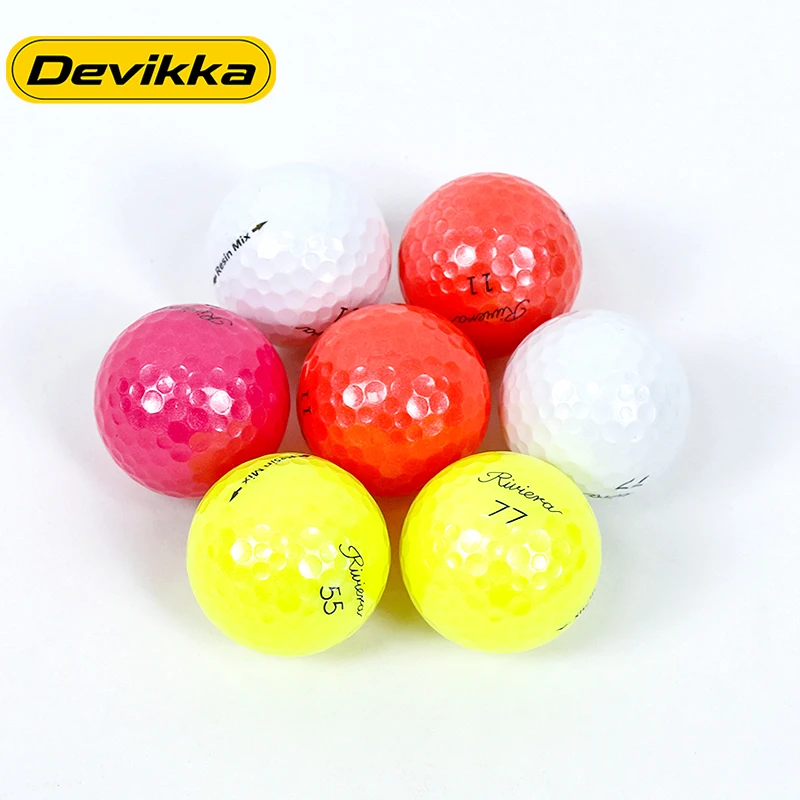 Manufacturers USGA White Customized Logo Three-layer Rubber Soft Tournament Various High Quality Bright Golf Balls