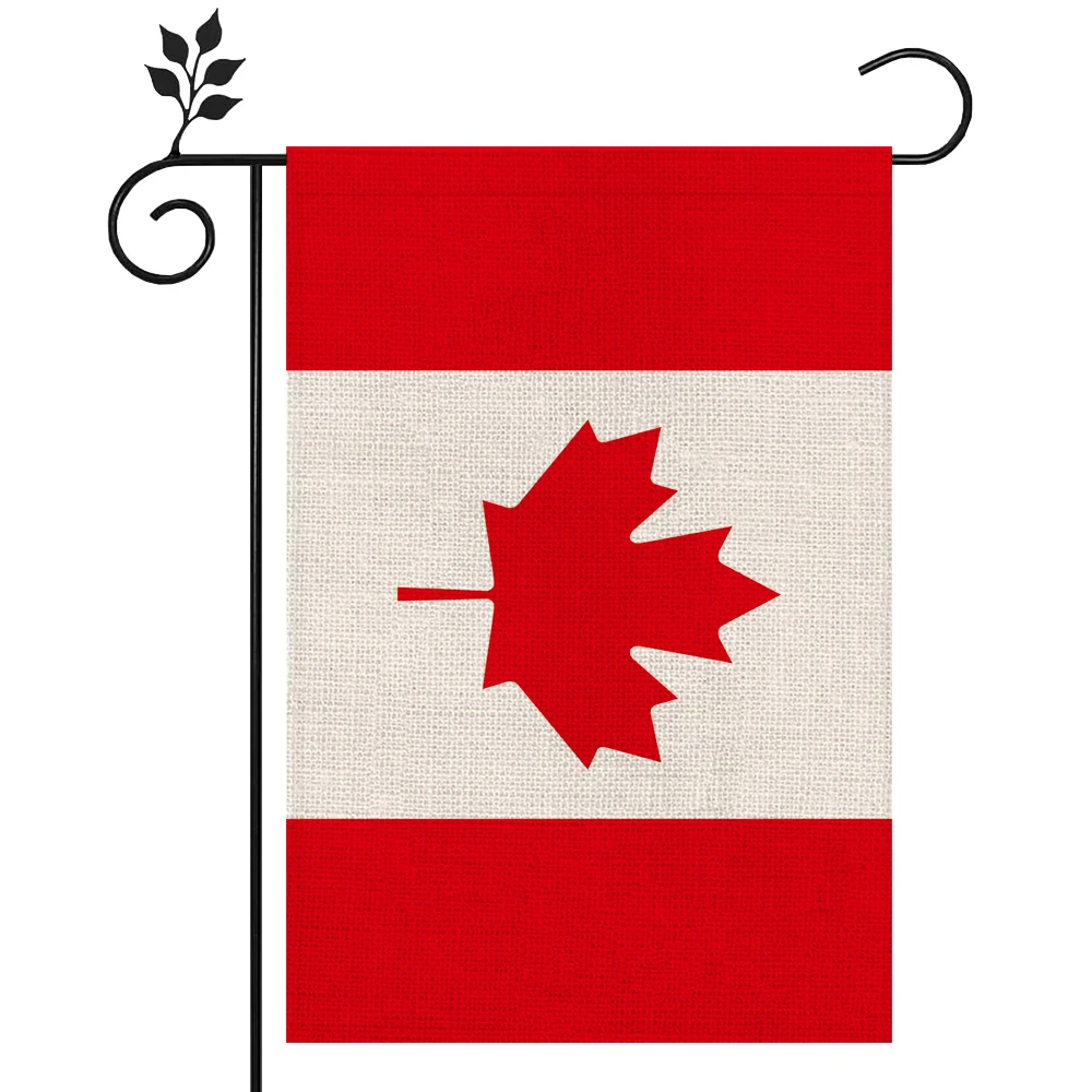 Canada Flag Outdoor High-quality Linen Material 12*18In More Styles For You To Choose From